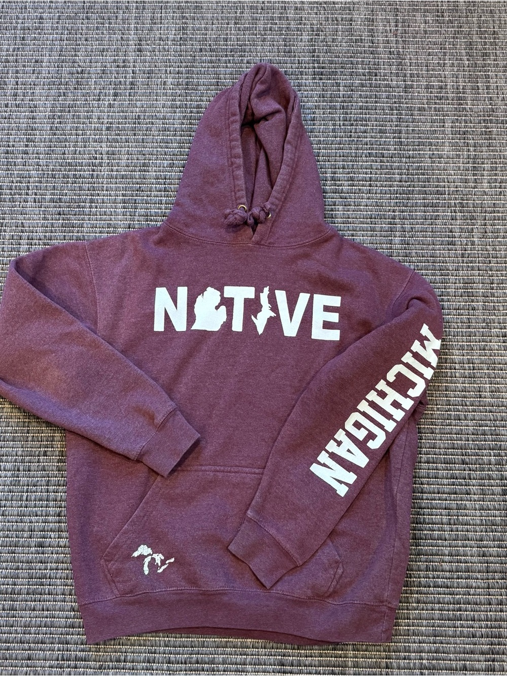 Women's Native' Pullover Hoodie with Michigan Sleeve